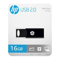 Memoria USB 2.0 16GB HP Flash Drive V212W Negro