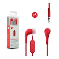 Audifonos Motorola Earbuds 2 C/Micro Rojo