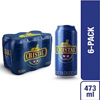 Cerveza CRISTAL Pack 6 Lata 473ml
