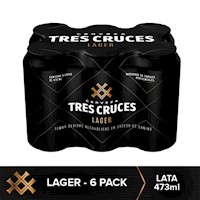 Cerveza TRES CRUCES Pack 6 Lata 473ml