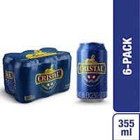 Cerveza CRISTAL Pack 6 Lata 355ml