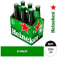 Cerveza HEINEKEN Pack 6 Botella 330ml