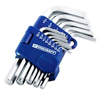 Juego de 13 lllaves Allen estándar Toolcraft