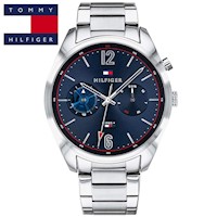 Reloj Tommy Hilfiger Deacon 1791551 Multifuncional Acero Inoxidable Dial Azul