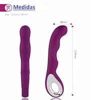 Potente vibrador de 12 Velocidades de Silicona- Morado