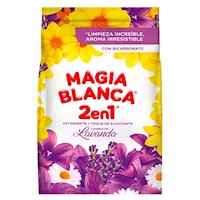 Detergente en Polvo MAGIA BLANCA Campos de Lavanda Bolsa 480gr