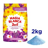 Detergente en Polvo MAGIA BLANCA Lavanda Bolsa 2Kg