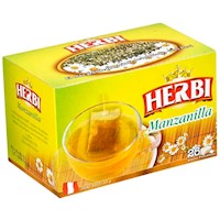 Infusiones Manzanilla HERBI Caja 25 un