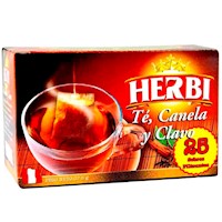 Infusiones Té Canela y Clavo HERBI Caja 25 un