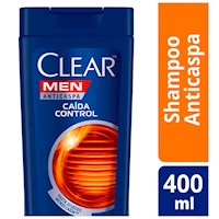 Shampoo CLEAR Anticaspa Caida Control 2 en 1 Frasco 400ml