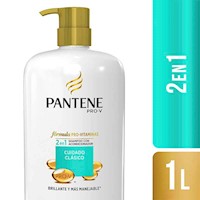 Shampoo PANTENE 2 en 1 Cuidado Clásico Frasco 1L