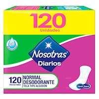 Protectores Diarios NOSOTRAS Desodorante Paquete 120un