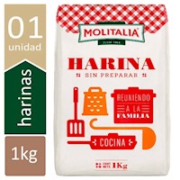 Harina MOLITALIA sin Preparar Bolsa 1kg