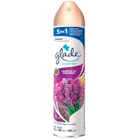 Aromantizante en Spray GLADE 5 en 1 Campo de Lavanda Frasco 400ml