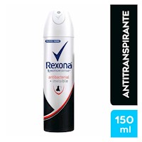 Desodorante Aerosol REXONA para Mujer Invisible Frasco 150ml