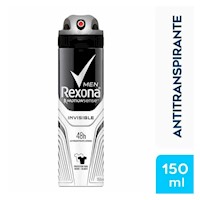 Desodorante Aerosol REXONA para Hombre Invisible Frasco 150ml