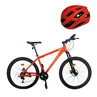 BICICLETA ALUMINIO XCLUSIVE ARO 29 FRENO DE DISCO HIDRAULICO + CASCO M