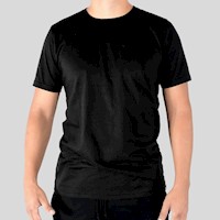 YONISTERS CLOTHING - Polo Básico de Algodón Negro