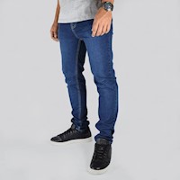 YONISTERS CLOTHING - Denim Jean Stretch Semipitillo Azul