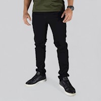 YONISTERS CLOTHING - Denim Jean Stretch Semipitillo Negro