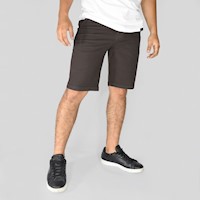 YONISTERS CLOTHING - Short Drill Semipitillo Stretch Marrón
