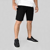 YONISTERS CLOTHING - Short Drill Semipitillo Stretch Negro