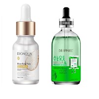 Serum de Arroz - BIOAQUA + Serum Aloe vera - Dr Rashel
