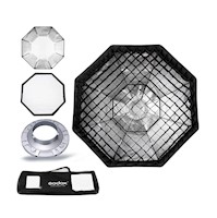 Softbox Octagonal Godox de 140cm Montura Bowens con Grilla