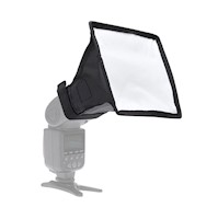 Difusor Mini Softbox 15×17 cm para Flash Speedlite