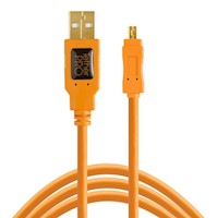 Cable Tether Tools USB 2.0 tipo A a Mini-B con 8 pines (4,6 metros)