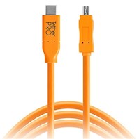 Cable Tether Tools USB 2.0 tipo C a Mini-B con 8 pines (4,6 metros)