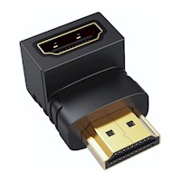 Adaptador empalme HDMI hembra a macho 90 grados