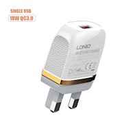 LDNIO - Cargador de Pared carga rápida QC3.0 de 18W A1307Q