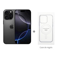 iPhone 16 Pro Max de 256GB - Black Titanium - eSim + CLEAR CASE DE REGALO (ENTREGA INMEDIATA)