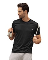 Polo deportiva masculina semiajustada de secado rápido