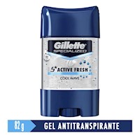 Gillette Gel Antitranspirante Antibacterial Cool Wave 82g