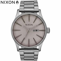 Reloj Nixon Sentry A3563166 Para Hombre Fecha Acero Inoxidable Gris Gunmetal