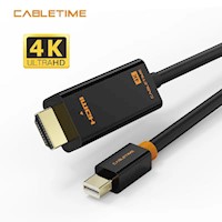 Cable Mini DisplayPort macho a HDMI macho de 3M  CABLETIME CD51N
