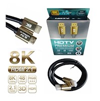 Cable HDMI 2.1V 8K Ultra HD Premium 48Gbps HDR PVC