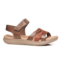SANDALIA MUJER PEGADA CASUAL TERRACOTA 232818-04