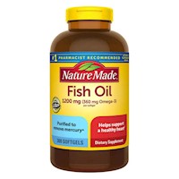 Aceite de pescado 1200 mg Nature Made 300 cápsulas blandas