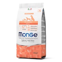 Comida para Perros Adultos Monge Salmón y Arroz 2.5kg