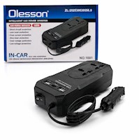 Cargador Adaptador Inversor de Corriente 12V-220V Para Auto 150W AC USB Tipo C