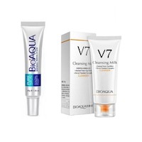 Crema Crema Anti-Acné + Limpiador Facial V7 - Bioaqua