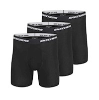 Packx3 Boxer Hombre Skechers - Negro