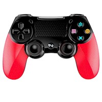 Mando para PS4 Diseño Rojo con Negro