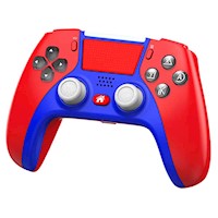 Mando para PS4 Spiderman con botones traseros Rojo con Azul