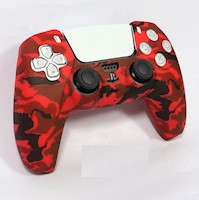 Funda para Mando PS5 Dualsense Rojo Camuflado
