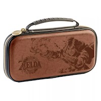 ESTUCHE DE ZELDA BROWN HARD CASE DELUXE TRAVEL CASE SWITCH