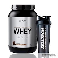 Proteína Evopure Whey Concentrate 3lb Chocolate + Shaker